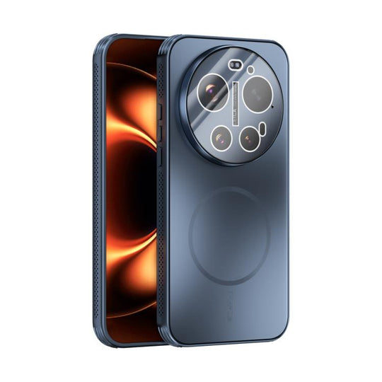 For Xiaomi 17 Ultra ABEEL Heat Dissipation Frosted MagSafe Phone Case with Lens Film(Dark Blue)