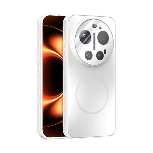 For Xiaomi 17 Ultra ABEEL Heat Dissipation Frosted MagSafe Phone Case with Lens Film(White)