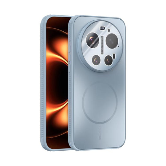 For Xiaomi 17 Ultra ABEEL Heat Dissipation Frosted MagSafe Phone Case with Lens Film(Light Blue)