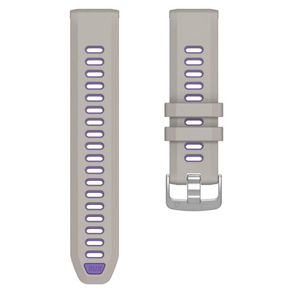 For Garmin Forerunner 970 Two Color Steel Buckle Silicone Watch Band(Sand Purple) - Watch Bands by buy2fix | Online Shopping UK | buy2fix