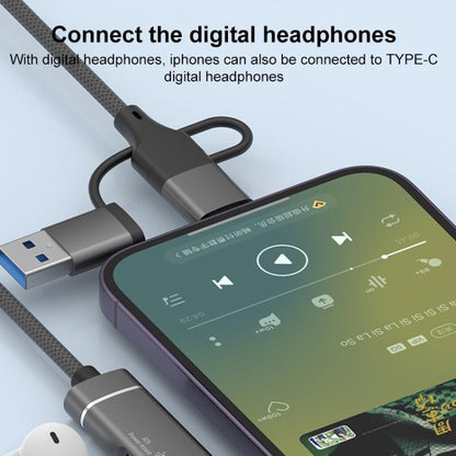 USB / Type-C / 8 Pin to TF / SD Card Reader, USB, Type-C HUB Adapter 5 in 1 Docking Station(Silver) - USB 3.0 HUB by buy2fix | Online Shopping UK | buy2fix