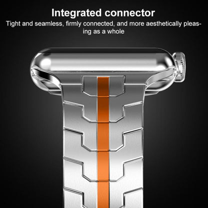 For Apple Watch 38 / 40 / 41 / S10 42mm xDfind Butterfly Buckle Stainless Steel Watch Band(Titanium) - Watch Bands by xDfind | Online Shopping UK | buy2fix