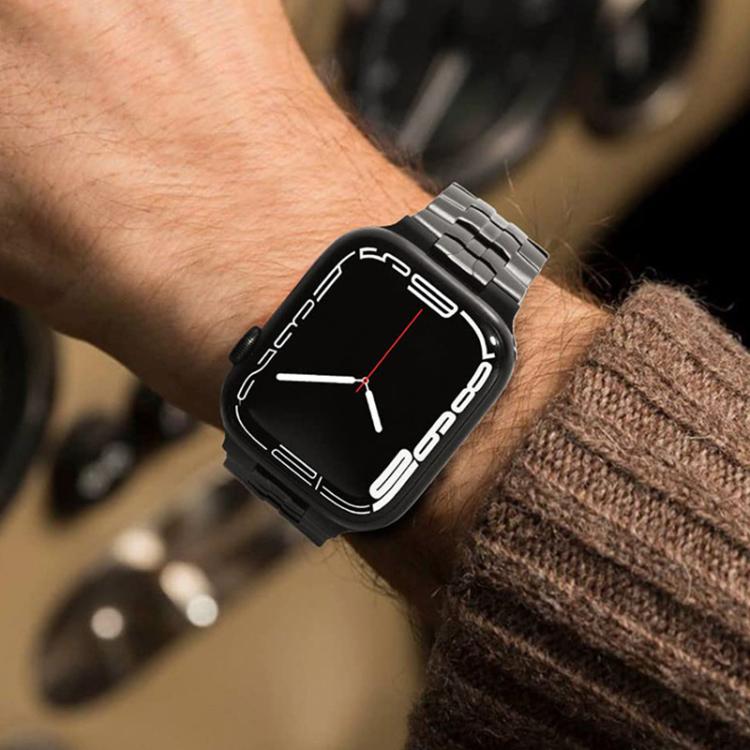 For Apple Watch 38 / 40 / 41 / S10 42mm xDfind Butterfly Buckle Stainless Steel Watch Band(Starlight) - Watch Bands by xDfind | Online Shopping UK | buy2fix