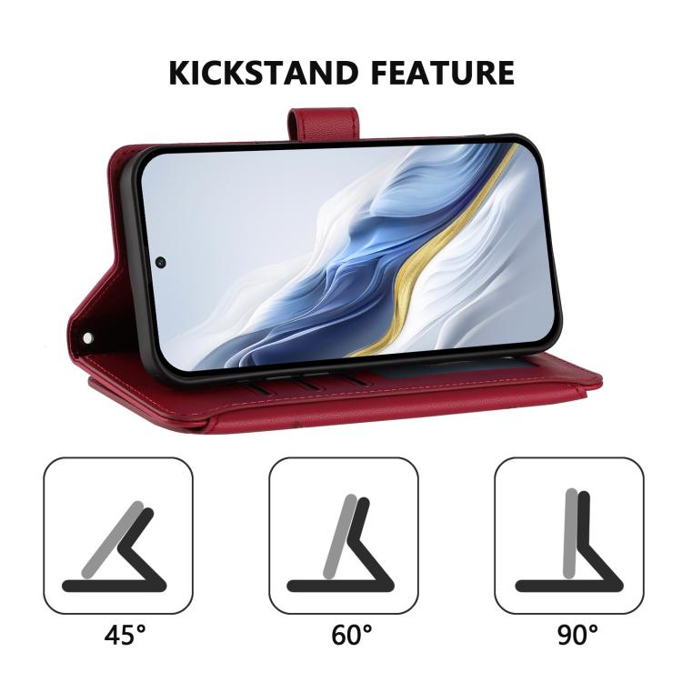 For Google Pixel 10 Pro XL / 9 Pro XL Butterfly Love Flower Multi-card Zipper Wallet Leather Phone Case(Wine Red) - Google Cases by buy2fix | Online Shopping UK | buy2fix