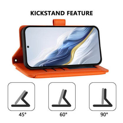 For Google Pixel 10 Pro XL / 9 Pro XL Butterfly Love Flower Multi-card Zipper Wallet Leather Phone Case(Orange) - Google Cases by buy2fix | Online Shopping UK | buy2fix