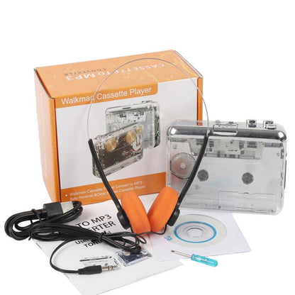Tonivent TON010B Copper Flywheel Tape Converter Type-C Cassette to MP3 Player(Transparent) - Tape Converter by buy2fix | Online Shopping UK | buy2fix