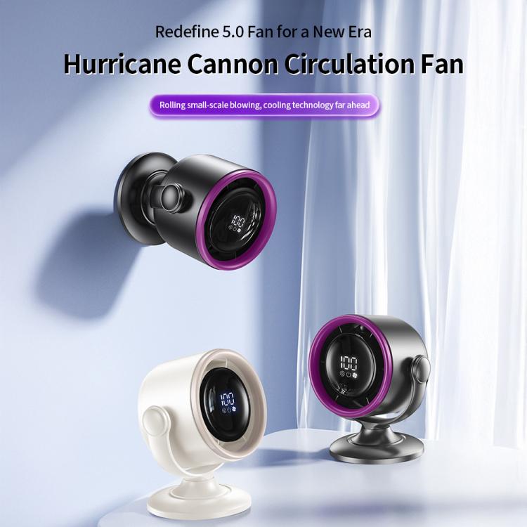 LS01 Bladeless Digital Display Desktop Circulation Fan(White) - Electric Fans by buy2fix | Online Shopping UK | buy2fix