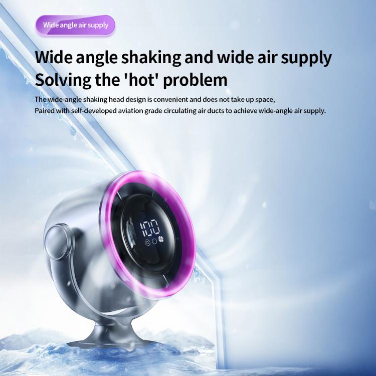 LS01 Bladeless Digital Display Desktop Circulation Fan(White) - Electric Fans by buy2fix | Online Shopping UK | buy2fix