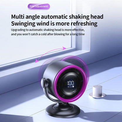 LS01 Bladeless Digital Display Desktop Circulation Fan(White) - Electric Fans by buy2fix | Online Shopping UK | buy2fix