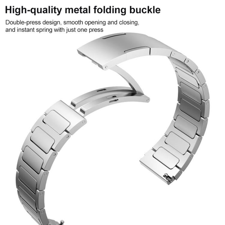 For Samsung Galaxy Watch Ultra/Ultra 2025 xDfind I-Shaped Buckle Stainless Steel Watch Band(Silver) - Watch Bands by xDfind | Online Shopping UK | buy2fix