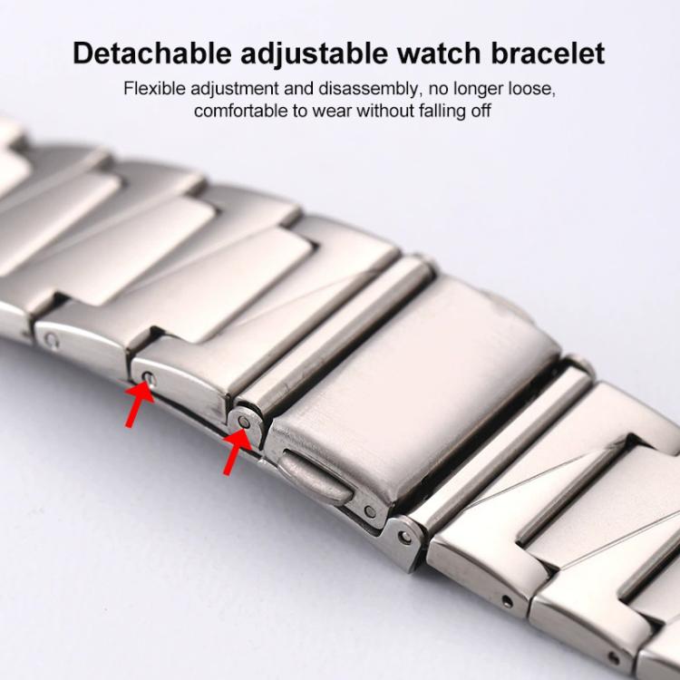 22mm xDfind Stepped Stainless Steel Watch Band(Gold) - 22mm Bands by xDfind | Online Shopping UK | buy2fix