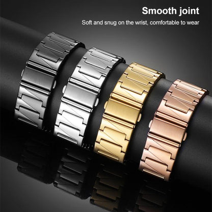 22mm xDfind Stepped Stainless Steel Watch Band(Gold) - 22mm Bands by xDfind | Online Shopping UK | buy2fix