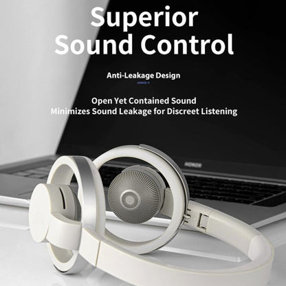 LC6200 Over-ear ENC Noise Reduction Wireless Bluetooth Earphone(White) - Headset & Headphone by buy2fix | Online Shopping UK | buy2fix