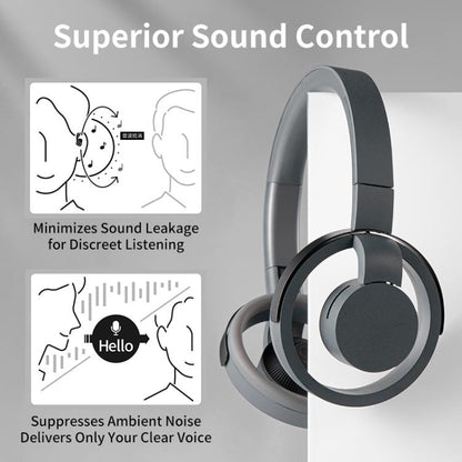 LC6200 Over-ear ENC Noise Reduction Wireless Bluetooth Earphone(White) - Headset & Headphone by buy2fix | Online Shopping UK | buy2fix