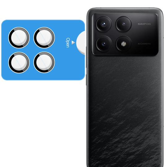 For Xiaomi POCO X6 Pro imak Glass Rear Camera Lens Film Phone Case Exclusive, Self-positioning Version