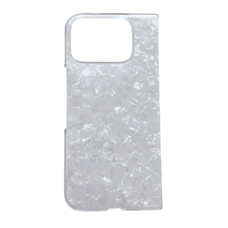 For Google Pixel 10 Pro Fold Pearlescent Shell Texture Phone Case(White) - Google Cases by buy2fix | Online Shopping UK | buy2fix