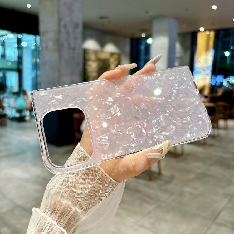 For Google Pixel 10 Pro Fold Pearlescent Shell Texture Phone Case(Pink) - Google Cases by buy2fix | Online Shopping UK | buy2fix