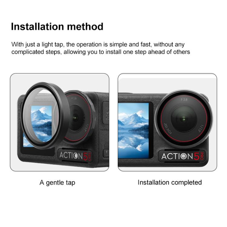For DJI Action 5 Pro Camera Lens Filter, Filter:ND8 - Lens Filter by buy2fix | Online Shopping UK | buy2fix