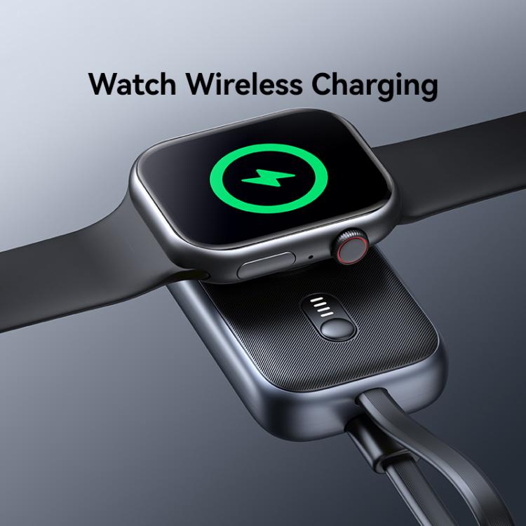 For Apple Watch Series USAMS CD245 1200mAh Portable Watch Wireless Charger with Cable(Metal Gray) - Charger / Holder by USAMS | Online Shopping UK | buy2fix