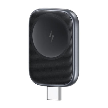For Apple Watch Series USAMS CD247 USB-C / Type-C Plug Portable Watch Wireless Charger(Metal Gray) - Charger / Holder by USAMS | Online Shopping UK | buy2fix