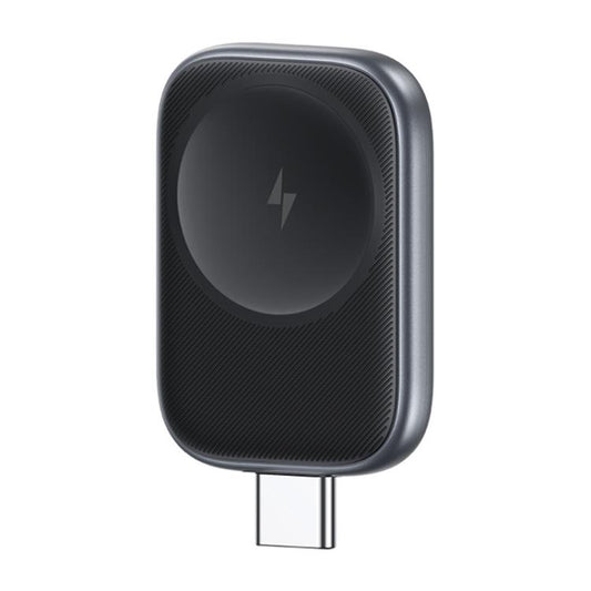 For Apple Watch Series USAMS CD247 USB-C / Type-C Plug Portable Watch Wireless Charger(Metal Gray) - Charger / Holder by USAMS | Online Shopping UK | buy2fix