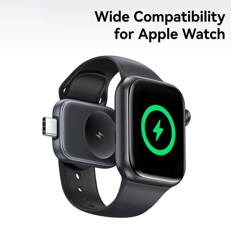 For Apple Watch Series USAMS CD247 USB-C / Type-C Plug Portable Watch Wireless Charger(Metal Gray) - Charger / Holder by USAMS | Online Shopping UK | buy2fix