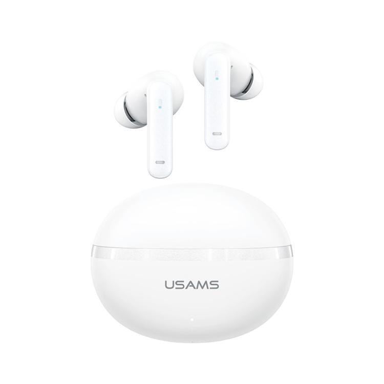USAMS Echo E02 ANC and ENC In-Ear TWS Wireless Bluetooth Earphones(White) - TWS Earphone by USAMS | Online Shopping UK | buy2fix