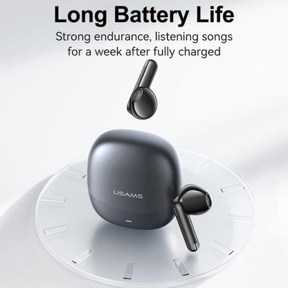 USAMS Echo E03 Half In-Ear TWS Wireless Bluetooth Earphones(Tarnish) - TWS Earphone by USAMS | Online Shopping UK | buy2fix