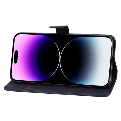 For iPhone Air Retro Skin Feel Butterflies Embossing Horizontal Flip Leather Phone Case(Black) - iPhone Air Cases by buy2fix | Online Shopping UK | buy2fix