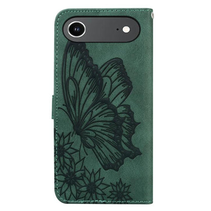 For iPhone Air Retro Skin Feel Butterflies Embossing Horizontal Flip Leather Phone Case(Green) - iPhone Air Cases by buy2fix | Online Shopping UK | buy2fix
