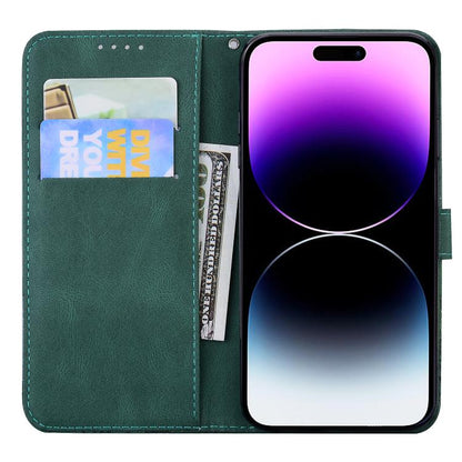 For iPhone Air Retro Skin Feel Butterflies Embossing Horizontal Flip Leather Phone Case(Green) - iPhone Air Cases by buy2fix | Online Shopping UK | buy2fix