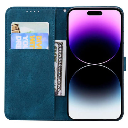 For iPhone Air Retro Skin Feel Butterflies Embossing Horizontal Flip Leather Phone Case(Blue) - iPhone Air Cases by buy2fix | Online Shopping UK | buy2fix