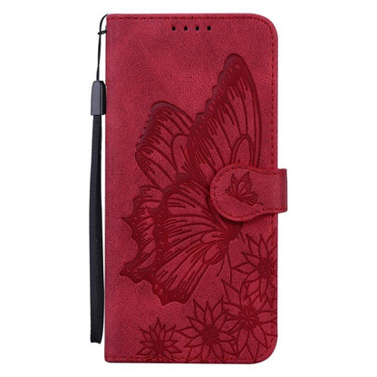 For iPhone Air Retro Skin Feel Butterflies Embossing Horizontal Flip Leather Phone Case(Red) - iPhone Air Cases by buy2fix | Online Shopping UK | buy2fix