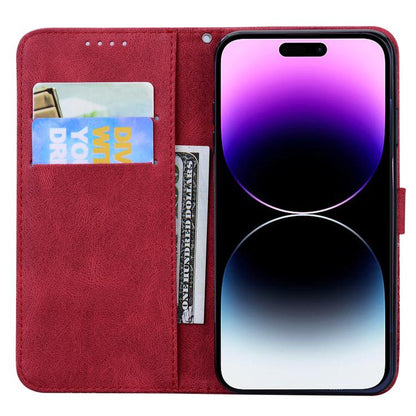 For iPhone Air Retro Skin Feel Butterflies Embossing Horizontal Flip Leather Phone Case(Red) - iPhone Air Cases by buy2fix | Online Shopping UK | buy2fix