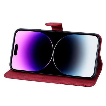 For iPhone Air Retro Skin Feel Butterflies Embossing Horizontal Flip Leather Phone Case(Red) - iPhone Air Cases by buy2fix | Online Shopping UK | buy2fix