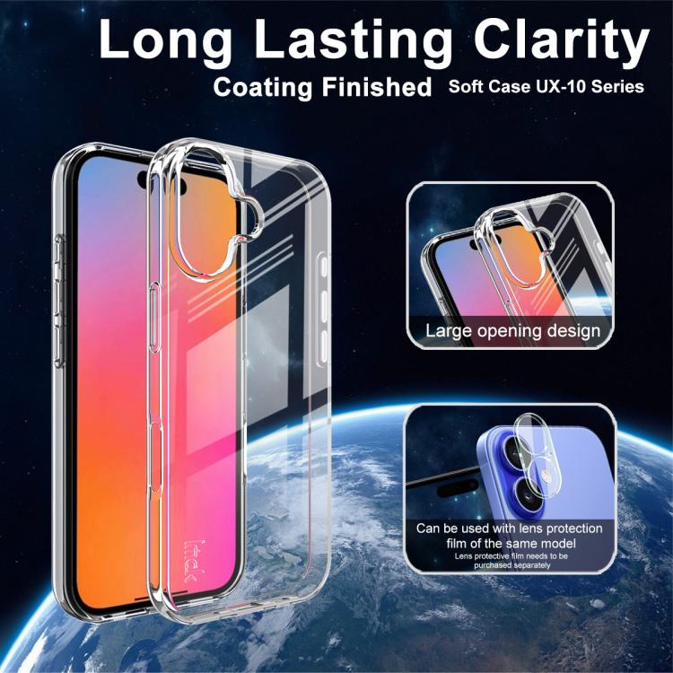 For iPhone 17 imak UX-10 Series Transparent Shockproof TPU Phone Case(Transparent) - iPhone 17 Cases by imak | Online Shopping UK | buy2fix