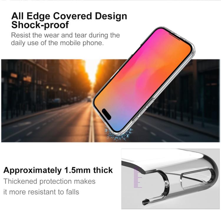 For iPhone 17 Air imak UX-10 Series Transparent Shockproof TPU Phone Case(Transparent) - iPhone 17 Air Cases by imak | Online Shopping UK | buy2fix