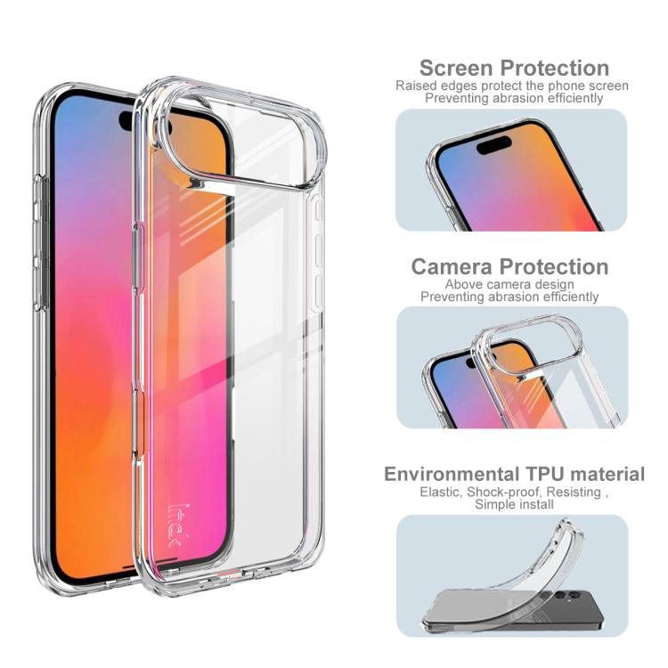For iPhone 17 Air imak UX-10 Series Transparent Shockproof TPU Phone Case(Transparent) - iPhone 17 Air Cases by imak | Online Shopping UK | buy2fix