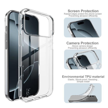 For iPhone 17 Pro Max imak UX-10 Series Transparent Shockproof TPU Phone Case(Transparent) - iPhone 17 Pro Max Cases by imak | Online Shopping UK | buy2fix