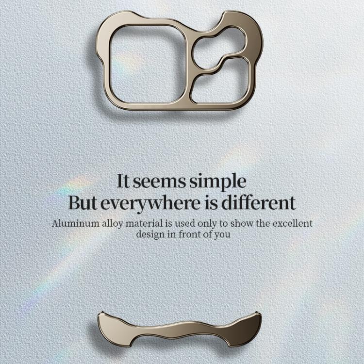 For iPhone 17 Pro Frameless Metal Corner Pad Phone Case with Lens Film(Gold) - iPhone 17 Pro Cases by buy2fix | Online Shopping UK | buy2fix