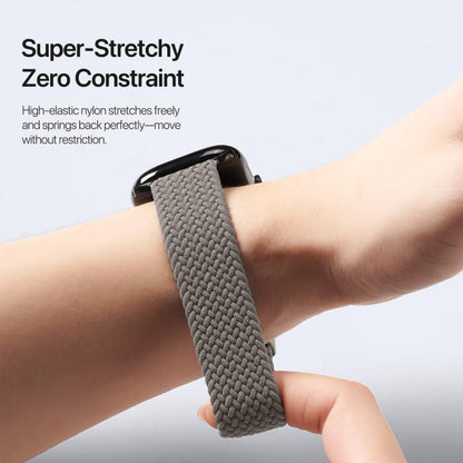 For Apple Watch 42 / 44 / 45 / 46 / 49mm DUX DUCIS Mixture Ultra Series Magnetic Buckle Nylon Braided Strap(Clay) - Watch Bands by DUX DUCIS | Online Shopping UK | buy2fix