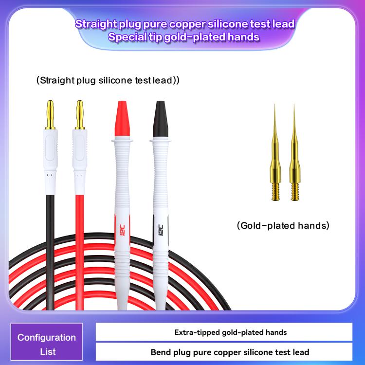 i2C Pure Copper Silicone Probe Detection Pen, Model:Straight Plug Without Stainless Steel Needle - Test Tools by i2C | Online Shopping UK | buy2fix