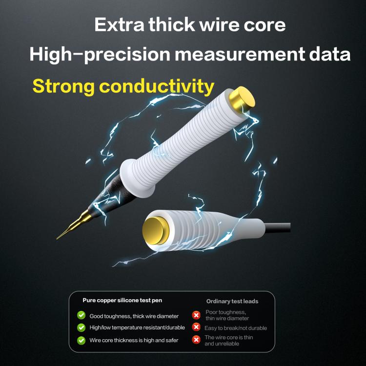i2C Pure Copper Silicone Probe Detection Pen, Model:Straight Plug Without Stainless Steel Needle - Test Tools by i2C | Online Shopping UK | buy2fix