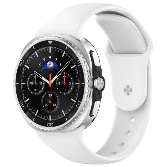 For Galaxy Watch9 / 8 / 8 Classic xDfind Reverse Buckle Silicone Watch Band(White)