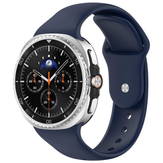 For Galaxy Watch9 / 8 / 8 Classic xDfind Reverse Buckle Silicone Watch Band(Midnight Blue)