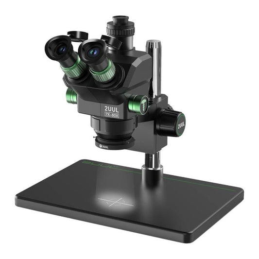 2uul MC7060-A1 7-60X Synchronous Zoom Trinocular Microscope - Microscope Magnifier Series by 2UUL | Online Shopping UK | buy2fix