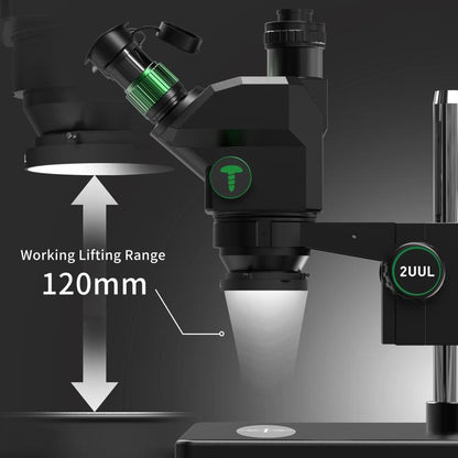 2uul MC7060-A1 7-60X Synchronous Zoom Trinocular Microscope - Microscope Magnifier Series by 2UUL | Online Shopping UK | buy2fix