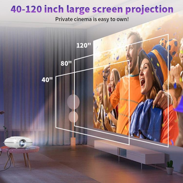 Cheerlux C1 Basic Version 1280x720P 100ANSI Bluetooth 5.1 Smart Projector, AU Plug(Orange) - Mini Projector by Cheerlux | Online Shopping UK | buy2fix