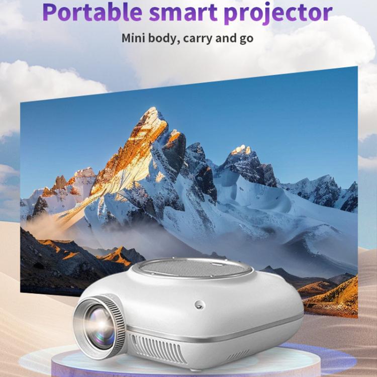Cheerlux C1 Basic Version 1280x720P 100ANSI Bluetooth 5.1 Smart Projector, UK Plug(Orange) - Mini Projector by Cheerlux | Online Shopping UK | buy2fix