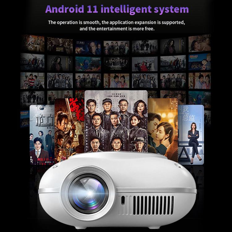 Cheerlux C1 Basic Version 1280x720P 100ANSI Bluetooth 5.1 Smart Projector, AU Plug(White) - Mini Projector by Cheerlux | Online Shopping UK | buy2fix